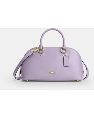 COACH Lara Satchel Bag - Purple