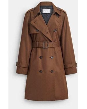 COACH Mid Trench Coat - Black