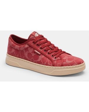 COACH Canvas Sneaker - Red