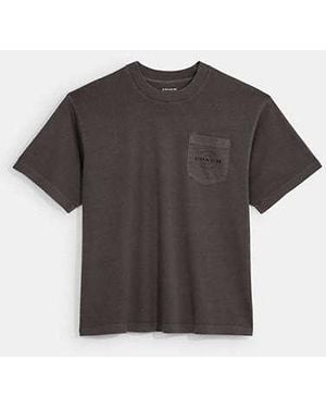 COACH Essential Pocket T Shirt in White for Men | Lyst