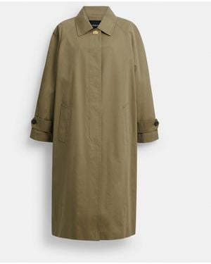 COACH Lightweight Trench Coat - Green