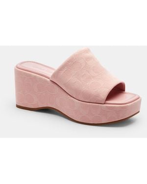 COACH Phoebe Platform Sandal - Pink