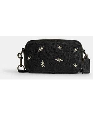 COACH Wyatt Crossbody Bag With Lightning Bolt Print - Black