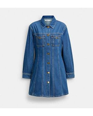 blue dress for baby girl CDG: Coach Jacket (Light Blue Stripe)