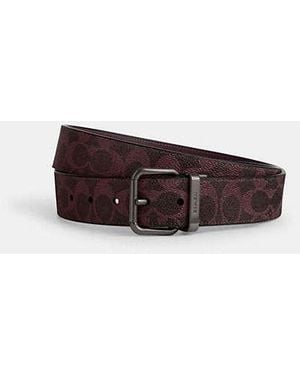 COACH Roller Buckle Cut To Size Reversible Belt, 38 Mm - Black