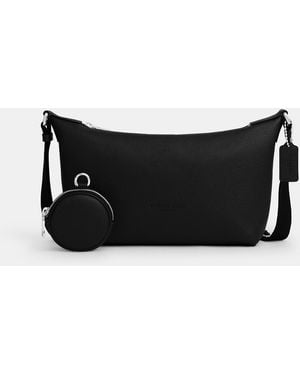 COACH Small Finn Crossbody Bag With Pouch - Black