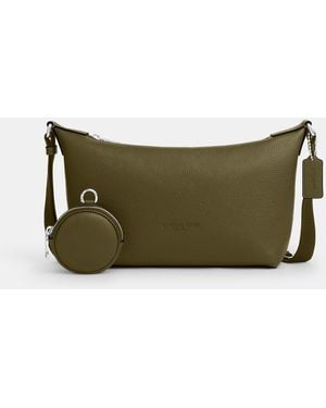 COACH Small Finn Crossbody Bag With Pouch - Green