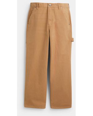 COACH Canvas Pants - Brown