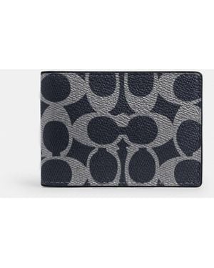 COACH Compact Billfold Wallet - Gray