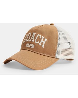 COACH Varsity Trucker Hat - Natural
