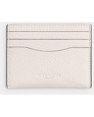 COACH Slim Id Card Case - White