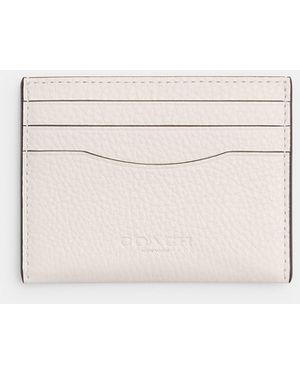 COACH Slim Id Card Case - White