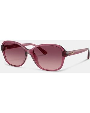 COACH Oversized Oval Sunglasses - Purple