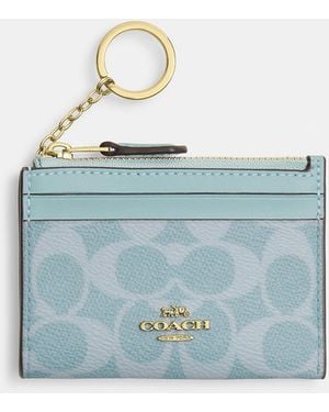 COACH Mini Skinny Id Case - Blue