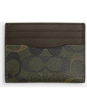 COACH Slim Id Card Case - Gray