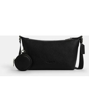 COACH Small Finn Crossbody Bag With Pouch - Black