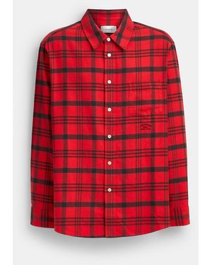 COACH Flannel Shirt - Red