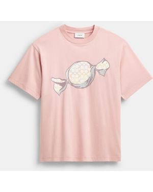 COACH Candy Relaxed T-Shirt - Pink