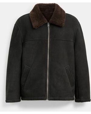 COACH Shearling Jacket - Black
