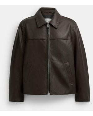 COACH Leather Jacket - Black