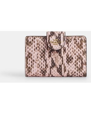 COACH Medium Corner Zip Wallet - Pink