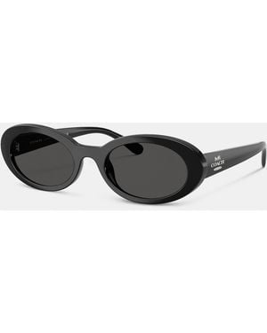 COACH Narrow Oval Sunglasses - Black