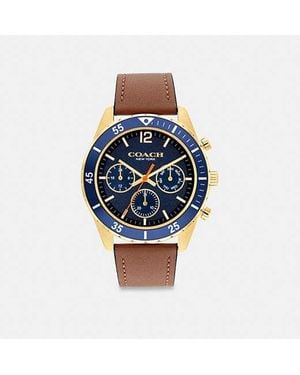 COACH Cole Chronograph Watch - Black