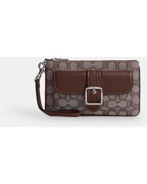 COACH Ashton Wristlet - Brown