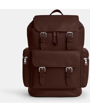 coach henry backpack price Michael Kors Men's City Buckle Backpack, Silver Tone-Hardware/Black Stylish Large Black Leather Backpack Has Two Pockets On The Sides And A Zipper Pocket Along Side Men's COACH Bags | Lyst