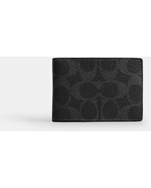 COACH Compact Billfold Wallet - Black