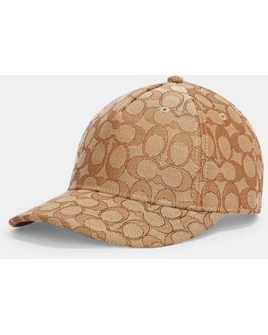 COACH Signature Jacquard Baseball Hat - Natural