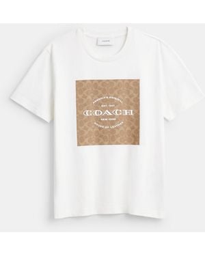 COACH Signature Square T-Shirt - Black