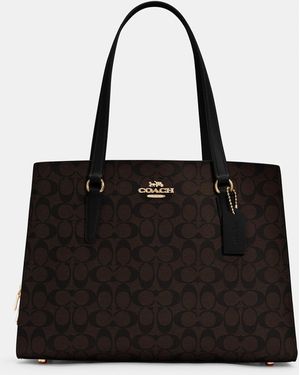 COACH Tatum Carryall 40 In Signature Canvas - Black