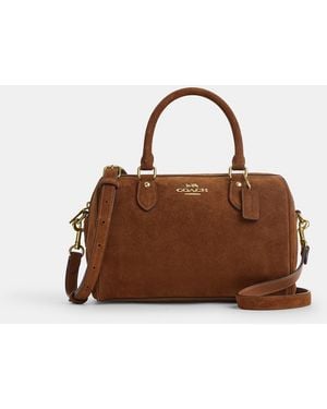 COACH Rowan Satchel Bag - Brown