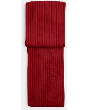 COACH Coach Script Knit Muffler - Red