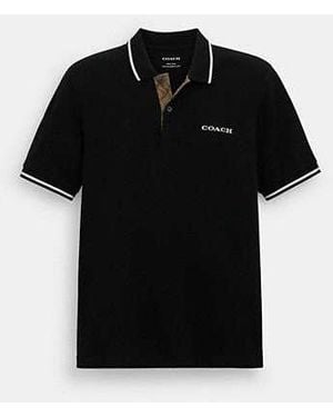 COACH Signature Polo for Men | Lyst