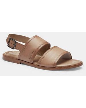 COACH Julian Two Strap Sandal - Black