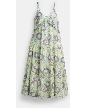 COACH Cotton Voile Maxi Dress - Black