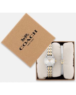 COACH Mini Olivia Watch Gift Set, 22Mm - Natural