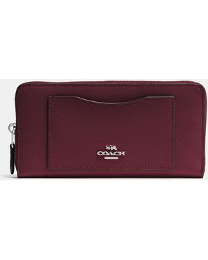 COACH Accordion Zip Wallet - Purple