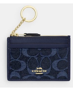 COACH Mini Skinny Id Case - Blue