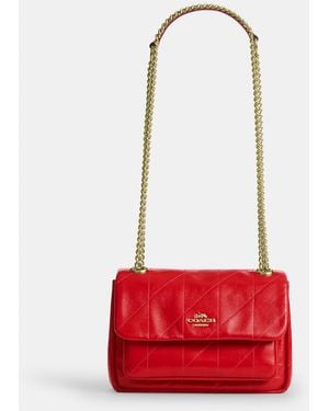 COACH Elodie Crossbody Bag 18 With Quilting - Red