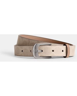 COACH C Harness Buckle Belt, 25Mm - Brown