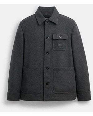 COACH Shirt Jacket - Black