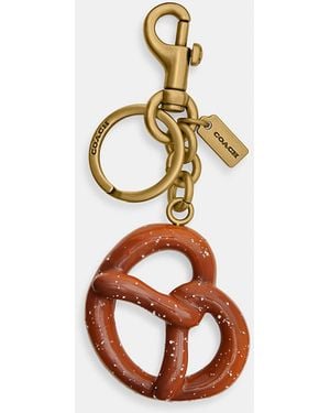COACH Small Pretzel Bag Charm - Metallic