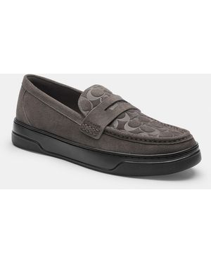 COACH Hybrid Loafer With Signature Print - Gray