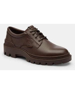 COACH Cameron Derby In Signature Leather - Black