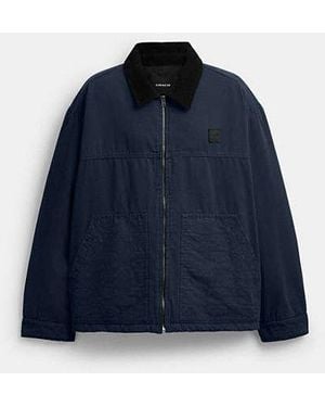 COACH Work Jacket With Quilted Lining - Blue