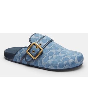 COACH Archival Buckle Clog - Blue