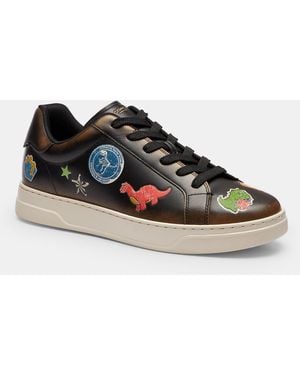 COACH Rexy 10Th Birthday High Line Sneaker With Sticker Print - Multicolor